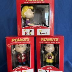 BOBBLEHEAD: Kurt Adler, Schroeder / Charlie Brown / Lucy, Peanuts Collection, 2000, Target
