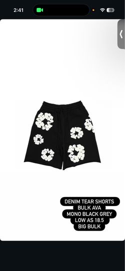 Denim tear shorts