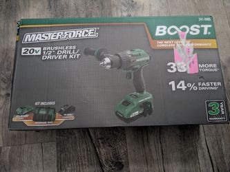Masterforce Boost 20V Brushless 1/2" Drill/Driver Kit