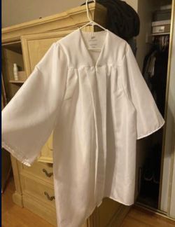 Graduation Gown - white - high school
