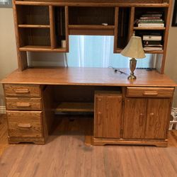 Oak Desk $ 150.00 Or Best Ofer