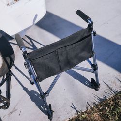 Walker folds up small very lightweight and it's height adjustable