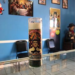 Jesus Malverde Veladora De Coctel