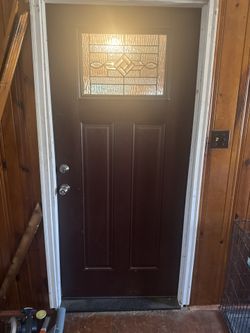 36 Inch Door With Frame Composite Door Swing Into The Right Hand Side