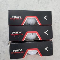 3 sleeves of callaway HX diablo GOLF BALLS