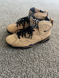 Air Jordan 7 Afrobeats Purple Yellow Leather Men’s Size 8.5