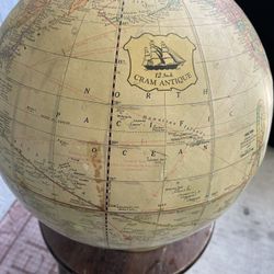 Cram 12 Inch Antique Globe.
