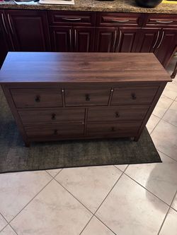 NEW WAYFAIR 47” 7 Drawer Dark Brown Dresser