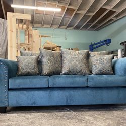 Living Room 2pc Sofa Set Love Seat And Sofa With Free 2 Year Warranty 💥‼️‼️