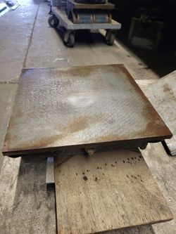 Surface Plate Cast Iron Heavy Duty 18" X 18" Tool Machinists Tools Metal Steel Shop