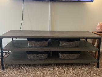 Wood and metal Tv stand