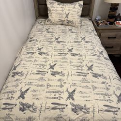 RH Restoration Hardware Twin Size Bedding (2 Available, Each Sold Separately)