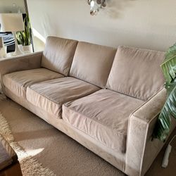 Crate &  Barrel  Sofa and Chair with Ottoman