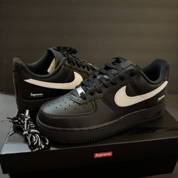 Supreme X Air Force 1 Low Size 6M/7.5w Black