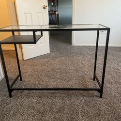 Glass Top Metal Table 