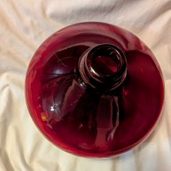 Red Glass Vase