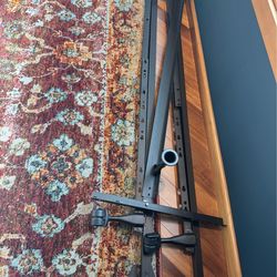 King sized steel bed frame