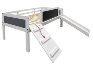Kids Low Loft Bed with Slide