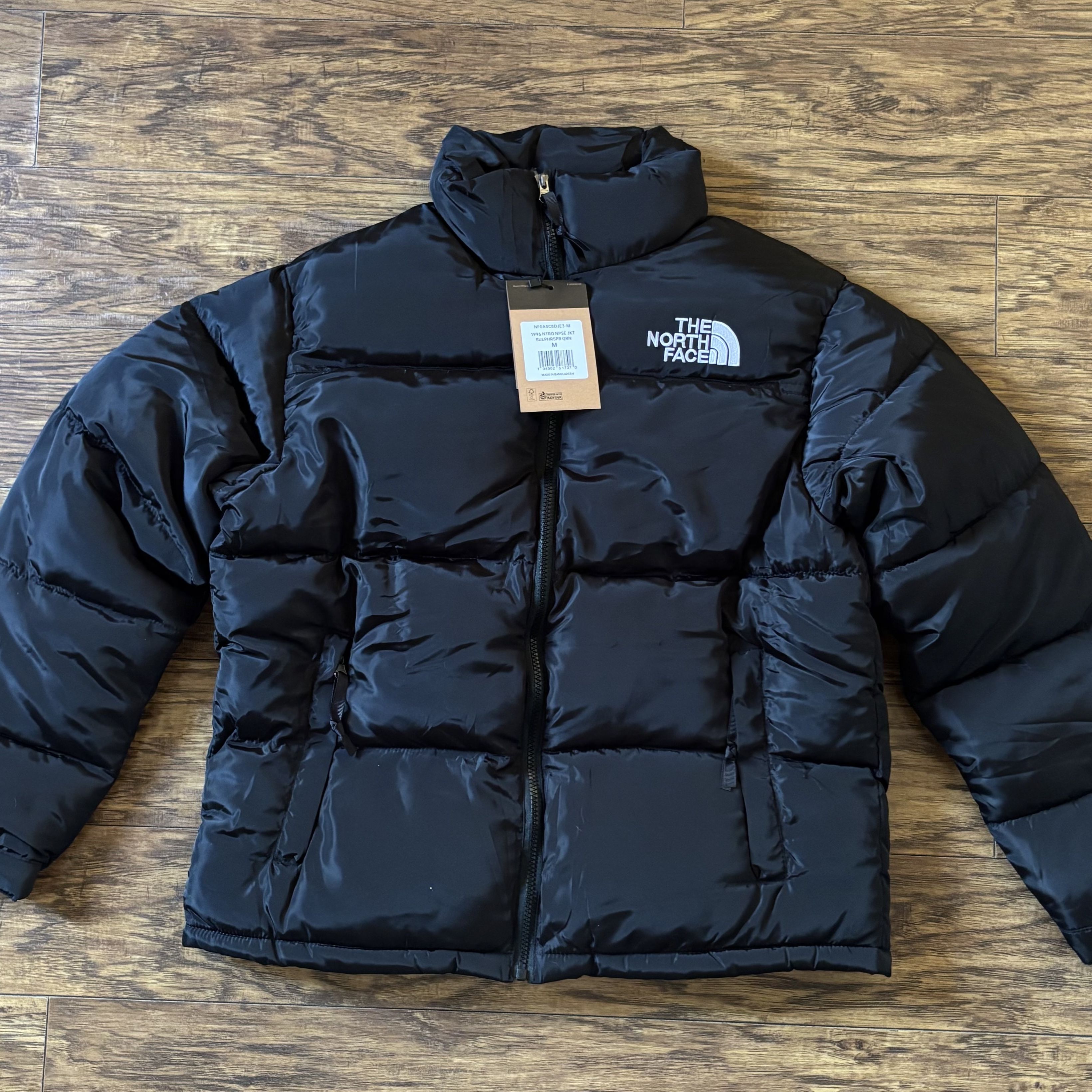 The North Face 1996 Retro Nuptse 700 Down Puffer Jacket Black Medium