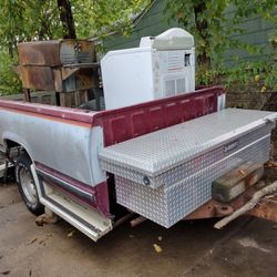 Fullsize Truck Bed Trailer W/ Toolbox 500.00