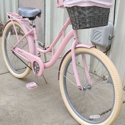 New 26" Ladies Cruiser Bike With Basket,Phone And Cup Holder 