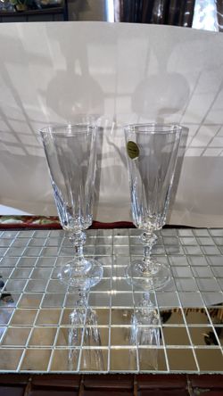 Vintage Princess House set of 2 Champagne glasses