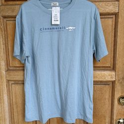 Sanrio Cinnamoroll Smiles Blue T-Shirt NWT Japan M/L Loose Fit Unisex
