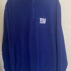 VTG Reebok NY Giants Quarter Zip 