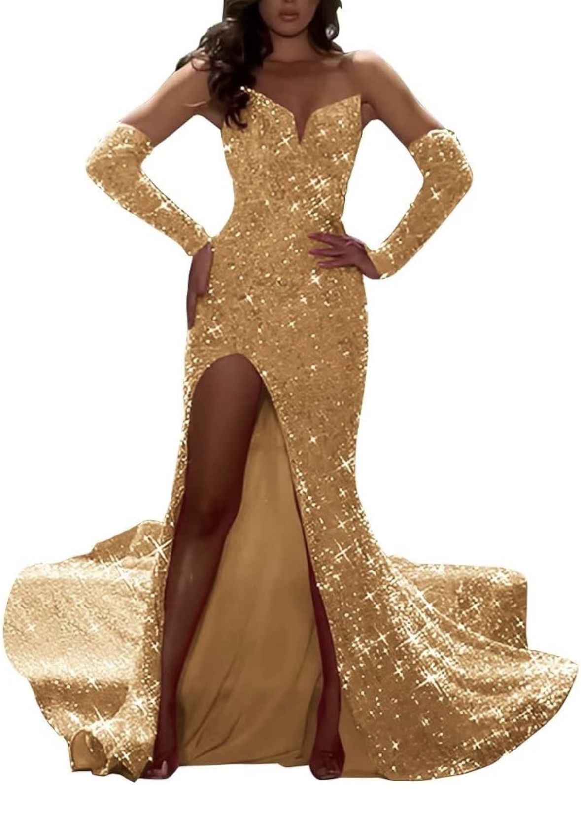 Gold Prom Gown