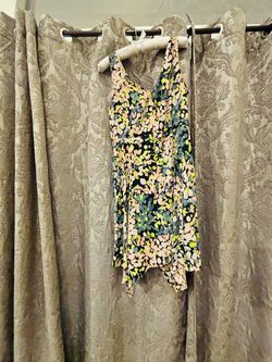 BCBG Floral Sleeveless Mini Dress