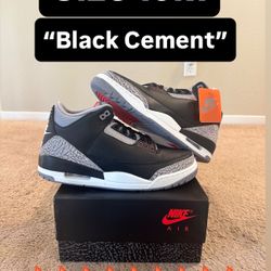 Nike Air Jordan 3 retro “Black Cement” Size 8.5M