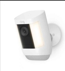 Ring Spotlight Cam Plus Battery with a Quick Release battery pack