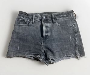 Free Assembly Jean Shorts Size 6 Black Cut Off High Rise