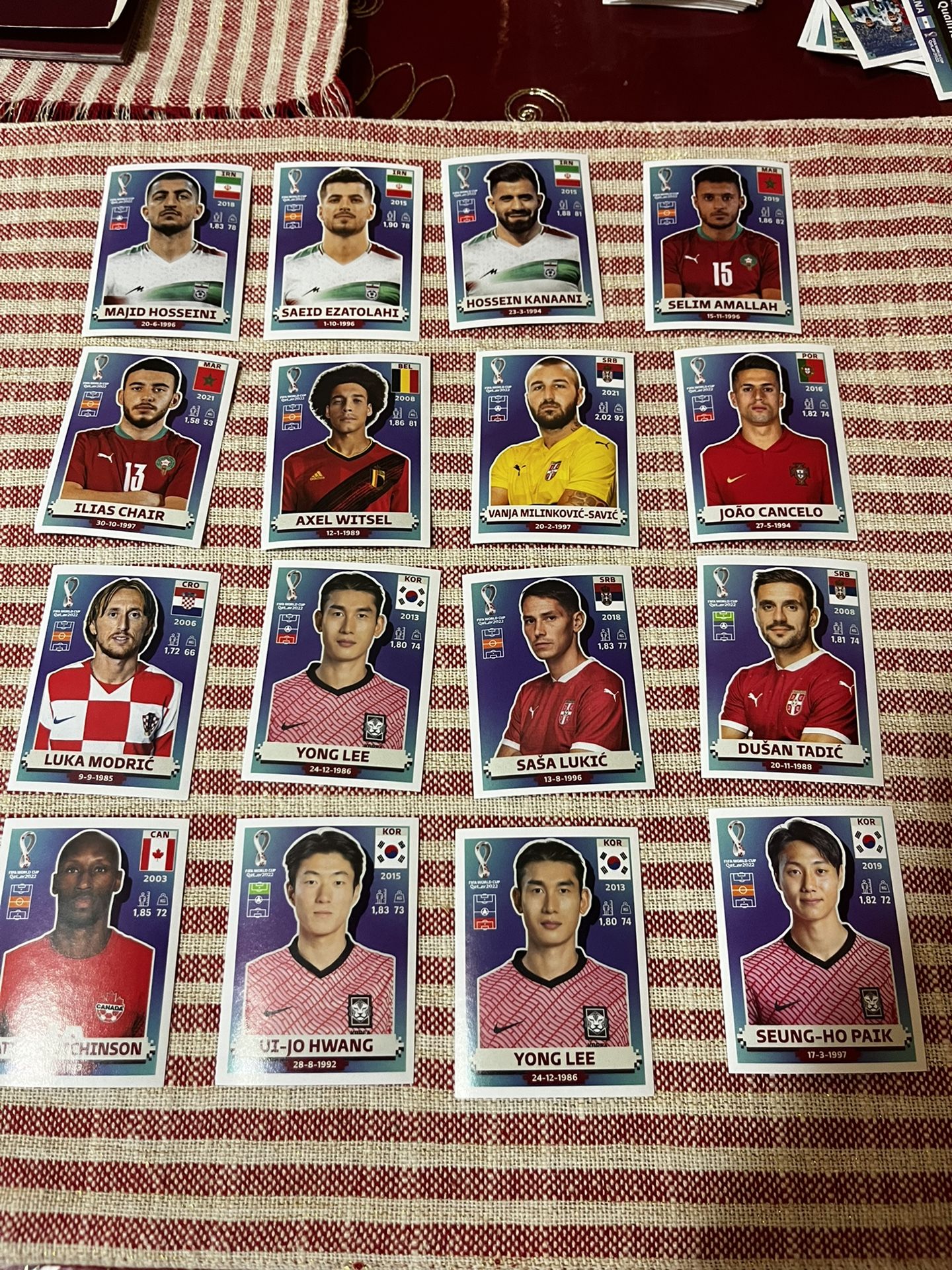 Panini world cup stickers qatar 2022