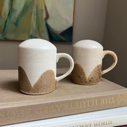 Handcrafted Salt & Pepper Set ( H4.5" ) firm on price 