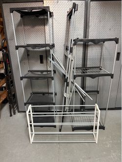 Adjustable Shelves and organizers $20 for all. Pet and smoke free home. Pick up Oviedo.
