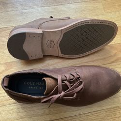 New Cole Haan Men's Feathercraft Grand Blucher Oxford Mesquite Size 8
