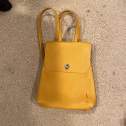 T.s. Pine Yellow Leather Backpack