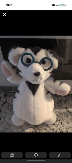 Husky Dog Plush Stuffed Animal with Glasses