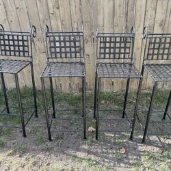 4 bar height chairs