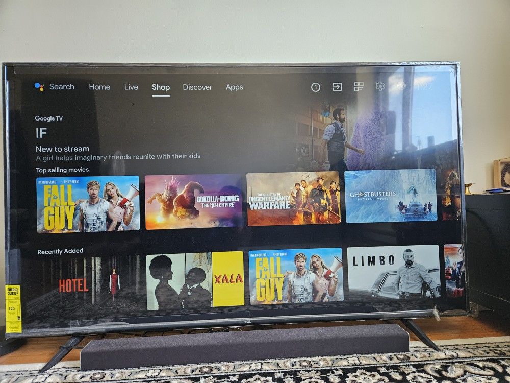 TCL 65" 4K Smart Google TV - Mint Condition - $250 (Originally $399)