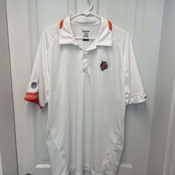 Cincinnati Bengals NFL Reebok Y2K Logo White And Orange Polo