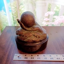 Mara Dominioni Bronze Sculpture World In Hand Royal Caribbean