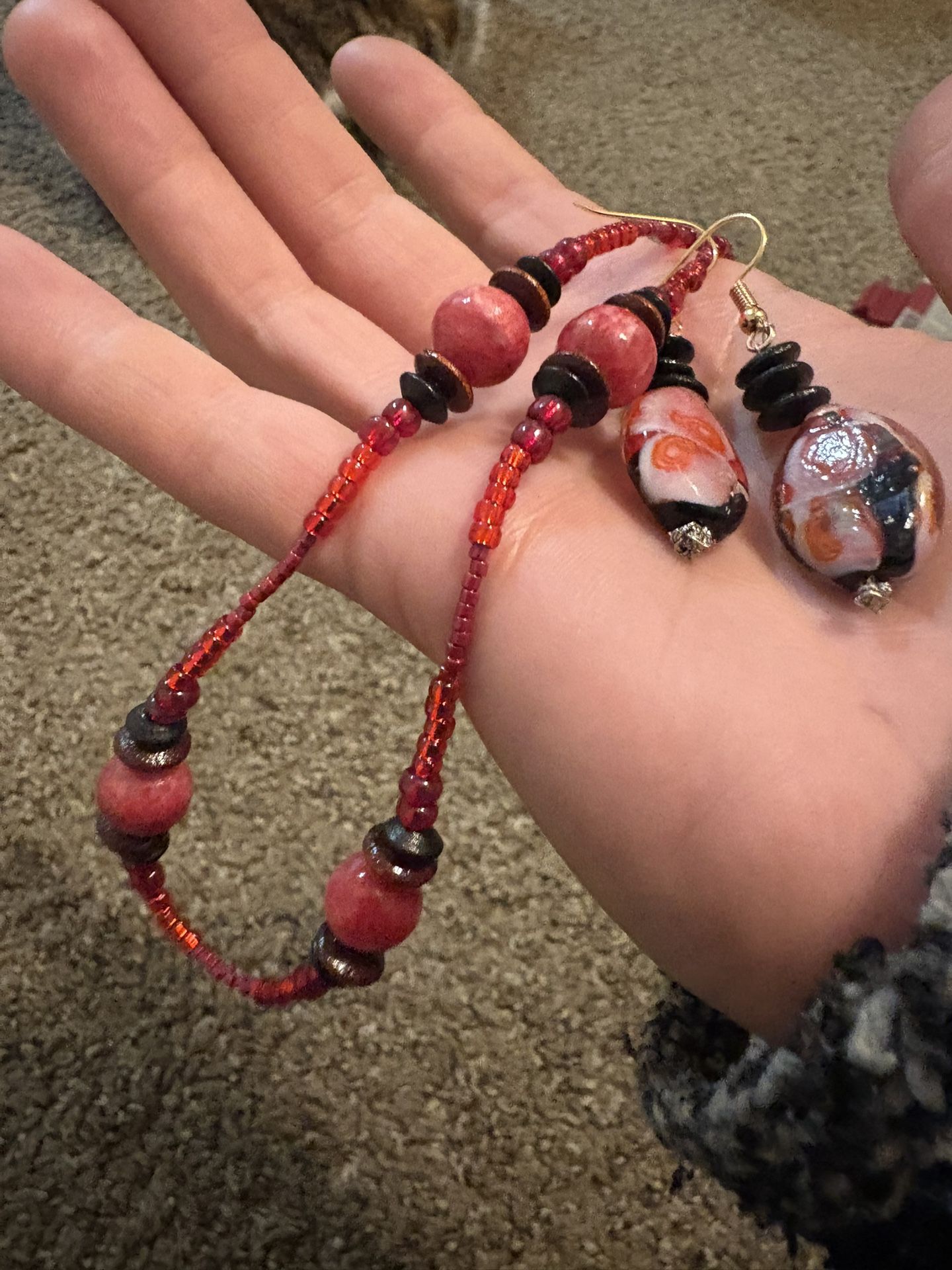 Necklace/earrings Matching Set