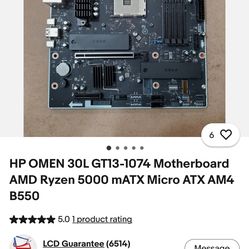 HP OMEN 30L Motherboard AMD Ryzen 5000