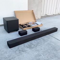 $140 (Brand New) Vizio V-series 5.1 home theater sound bar dolby audio, bluetooth, wireless subwoofer, remote control (v51x-j6)