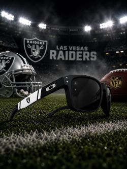 NEW Polarized Oakley Holbrook XL With Original Packaging NFL EDITION LAS VEGAS RAIDERS