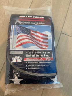 Valley Forge 4x6 Sewn Nylon US Flag/American Flag