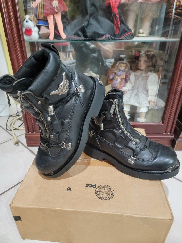 Harley-Davidson Mens Brake Light LeatherRiding Boots. Size 11-M $70
