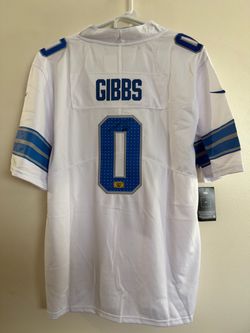 JAHMYR GIBBS SIGNED DETROIT LIONS AUTOGRAPHED NIKE FOOTBALL JERSEY W/COA L 18-01